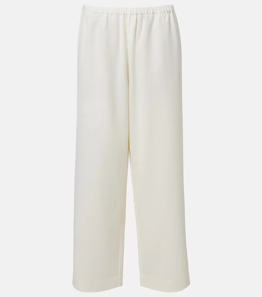 Wool-Blend Cropped Wide-Leg Pants by Rohe