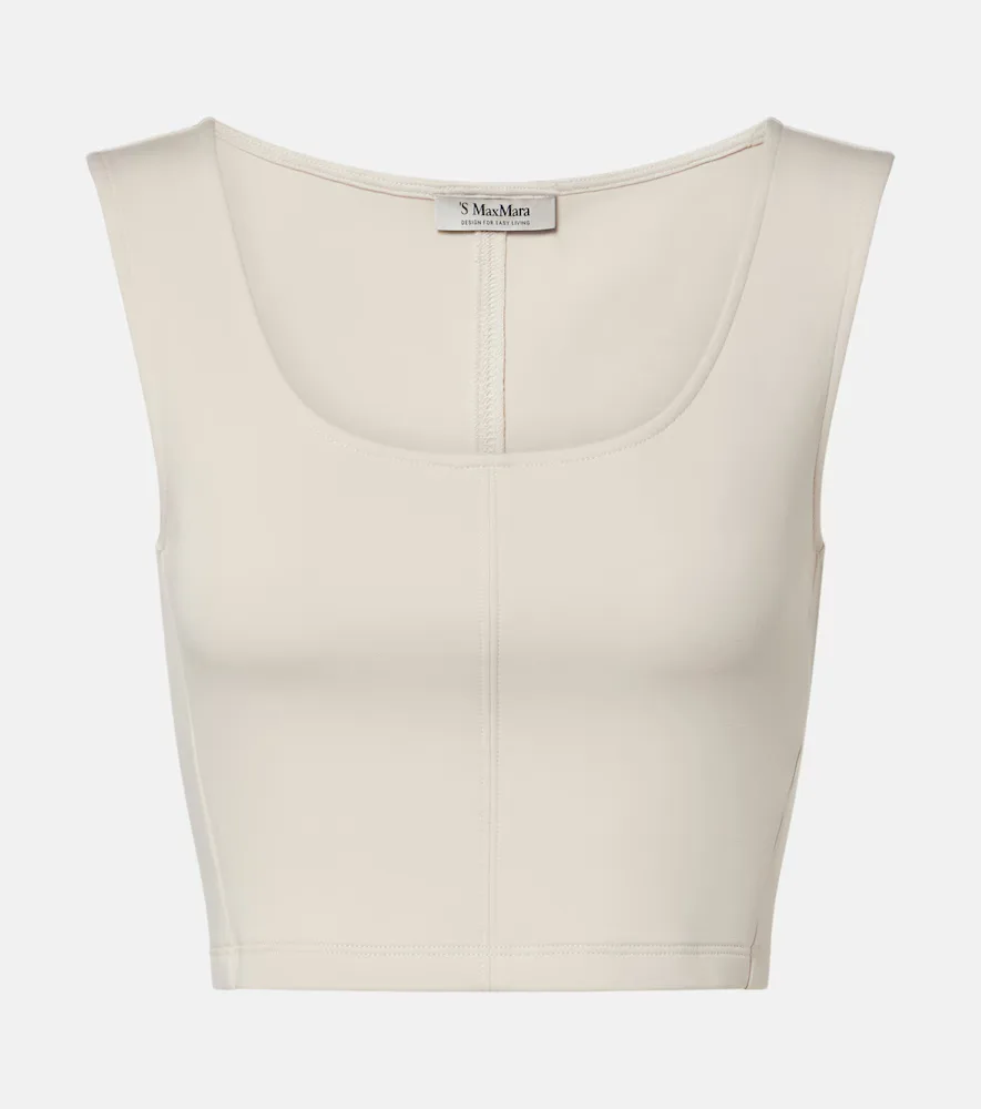 Dire Cotton-Blend Jersey Crop Top by 'S Max Mara