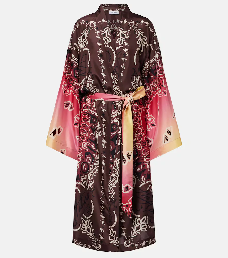 Printed Silk Beach Cover-Up by The Attico