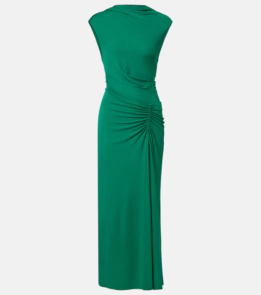Acacia Draped Jersey Maxi Dress