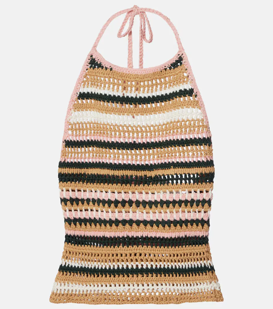 Crochet Halterneck Cotton Top by The Upside