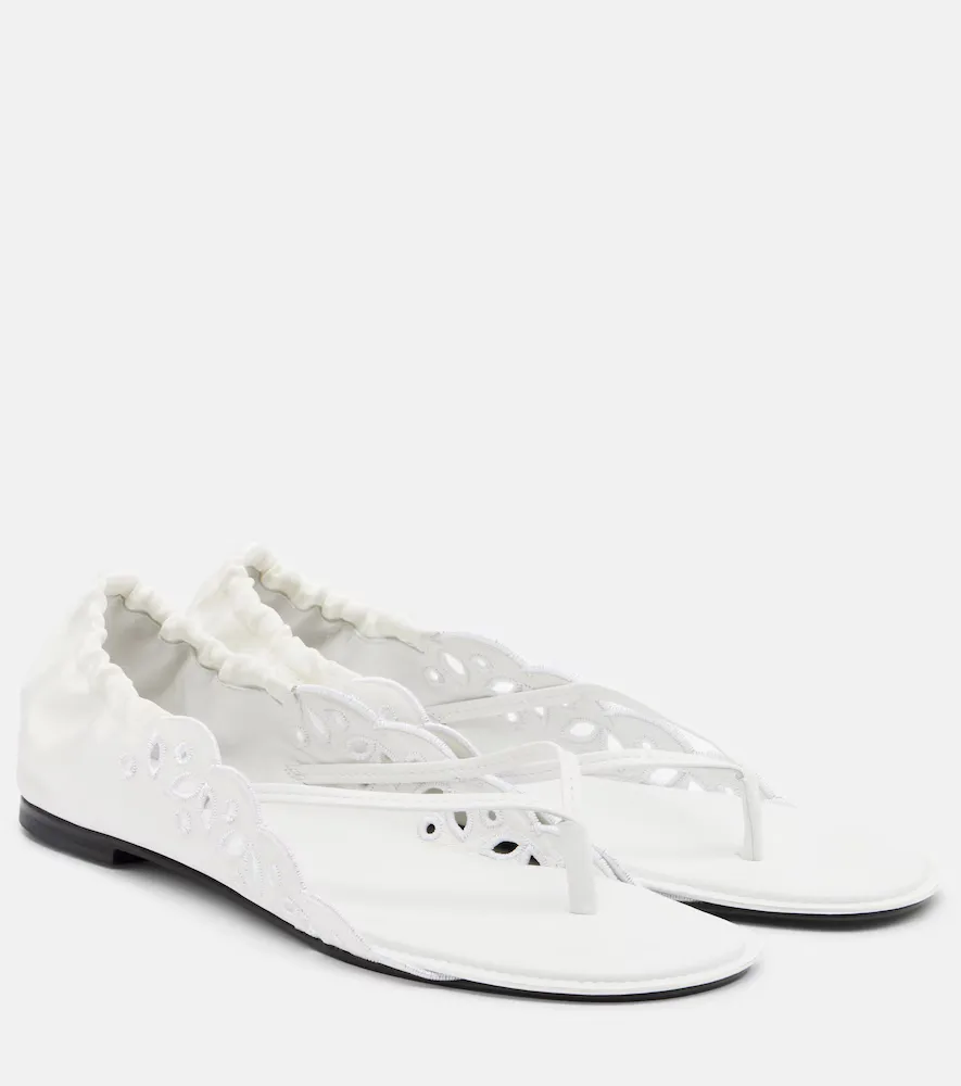 Satin Thong Sandals by Jacquemus