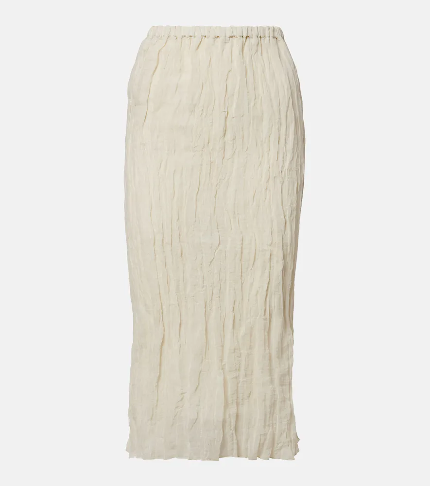 Cotton-Blend Midi Skirt by Rohe