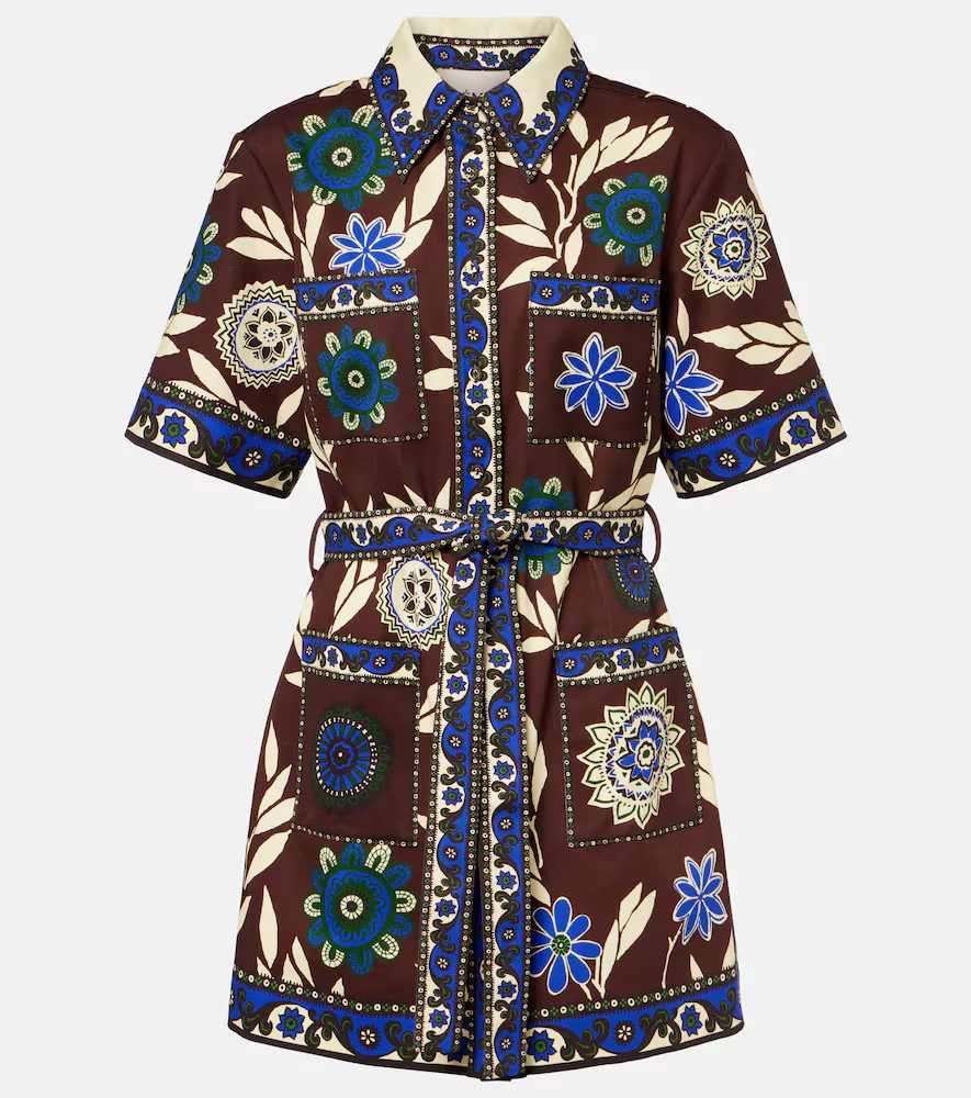 Alémais Jasper Printed Cotton Shirt Dress by Alemais