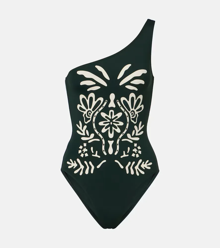 Gemme Printed One-Shoulder Swimsuit by Eres