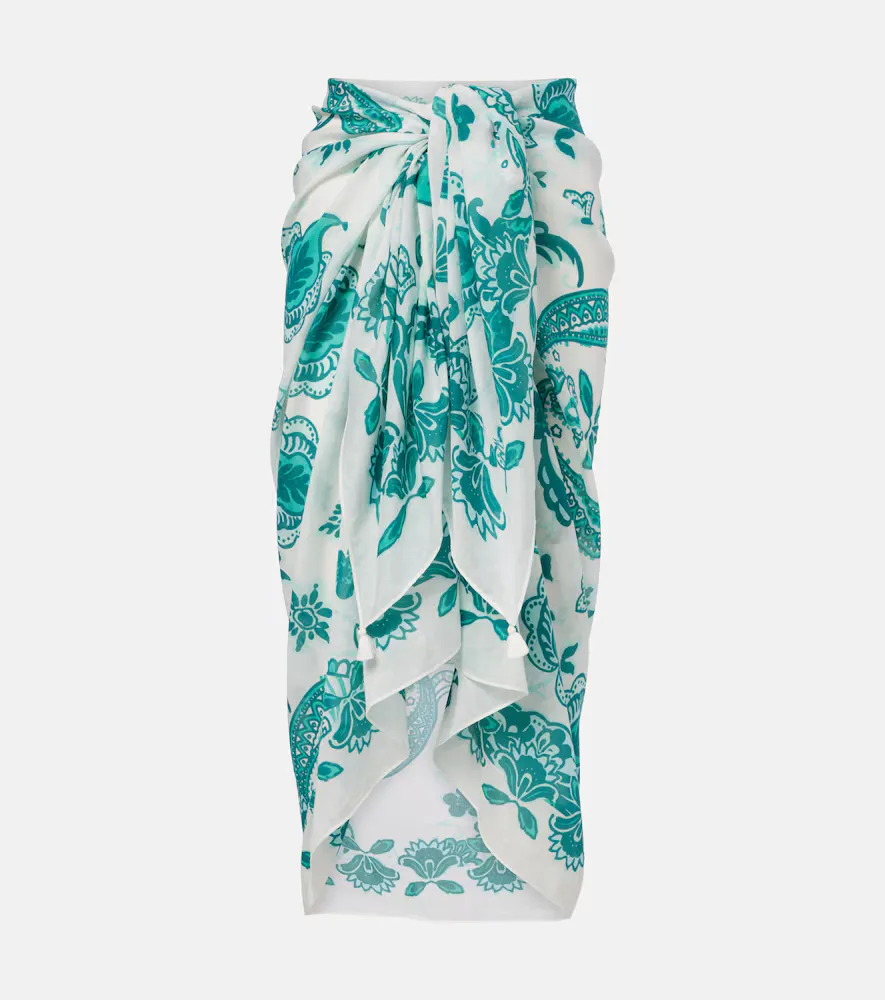 Kos Paisley Cotton and Silk Beach Cover-Up by Heidi Klein