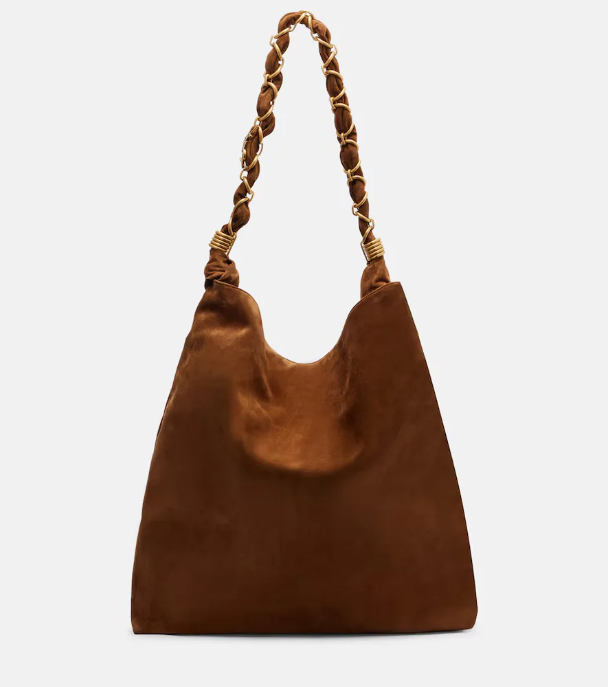 Amalia Cassandre Suede Shoulder Bag