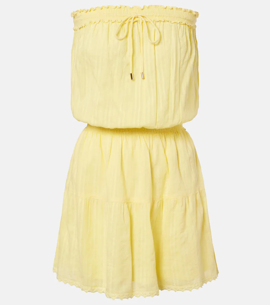 Colette Embroidered Cotton Minidress by Melissa Odabash