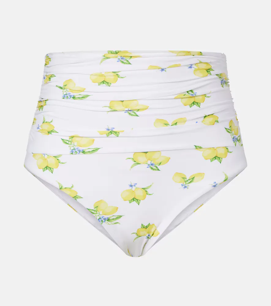 Tobago Printed Ruched Bikini Bottoms by Melissa Odabash