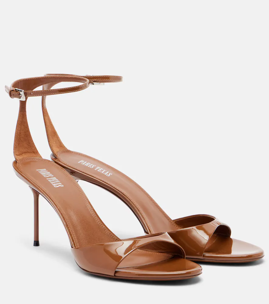 Lidia 70 Patent Leather Mules by Paris Texas