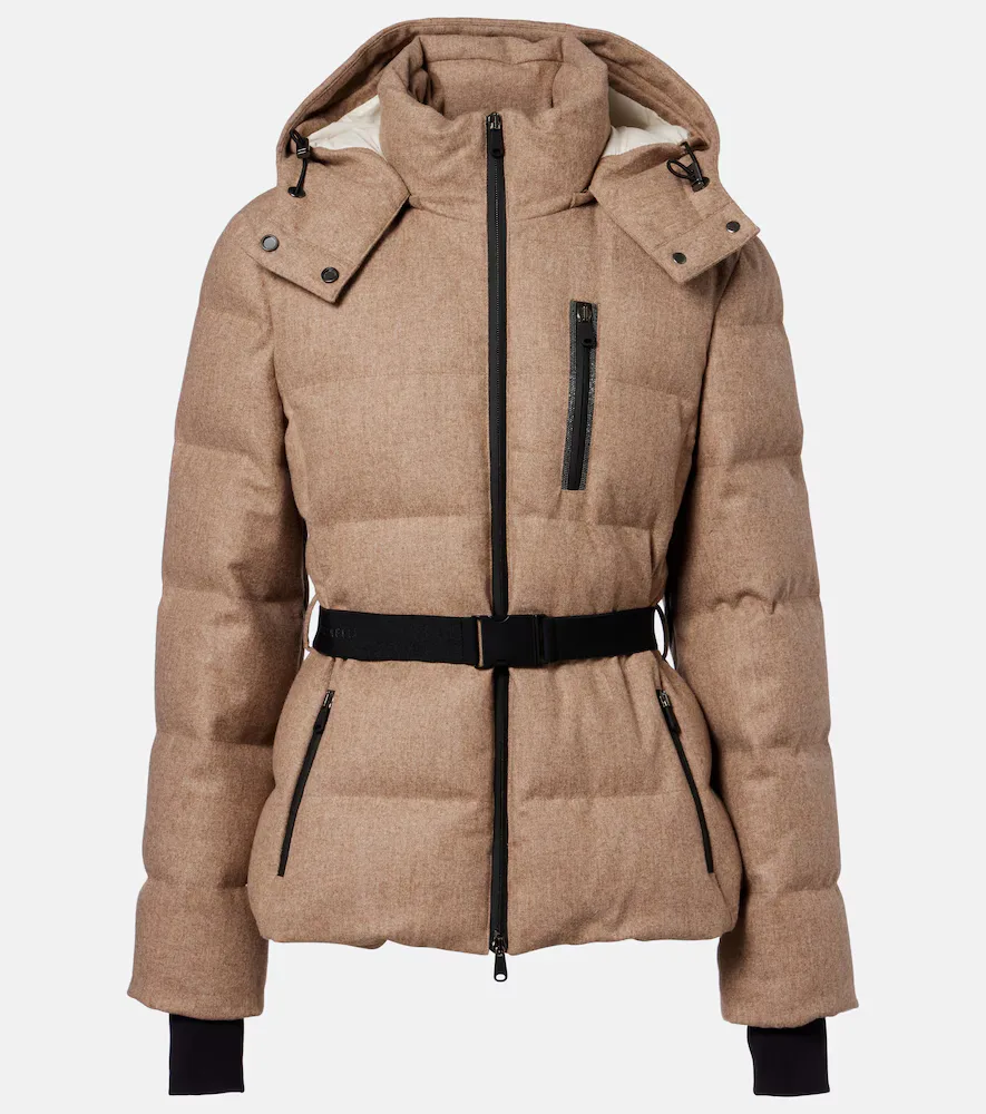 Virgin Wool Flannel Down Jacket by Brunello Cucinelli