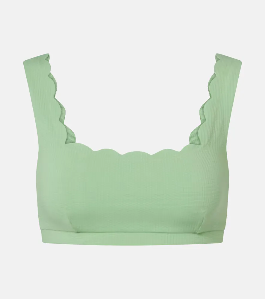 Palm Springs Scalloped Bikini Top by Marysia