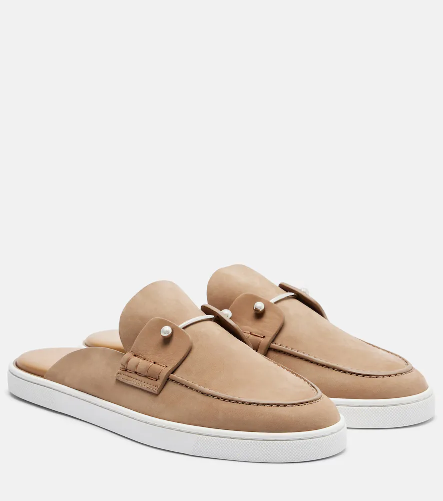 Chanme Suede Mules by Christian Louboutin