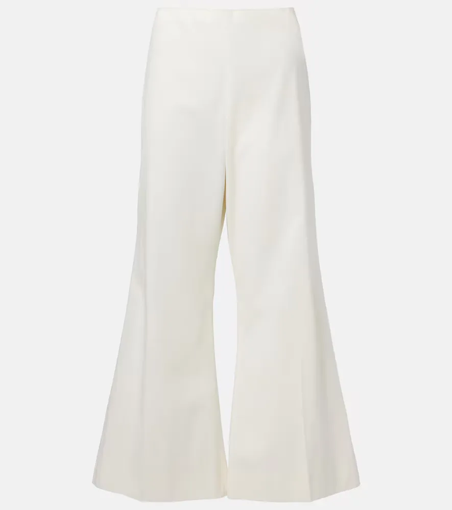 Walter Cotton and Silk Flared Pants by Khaite