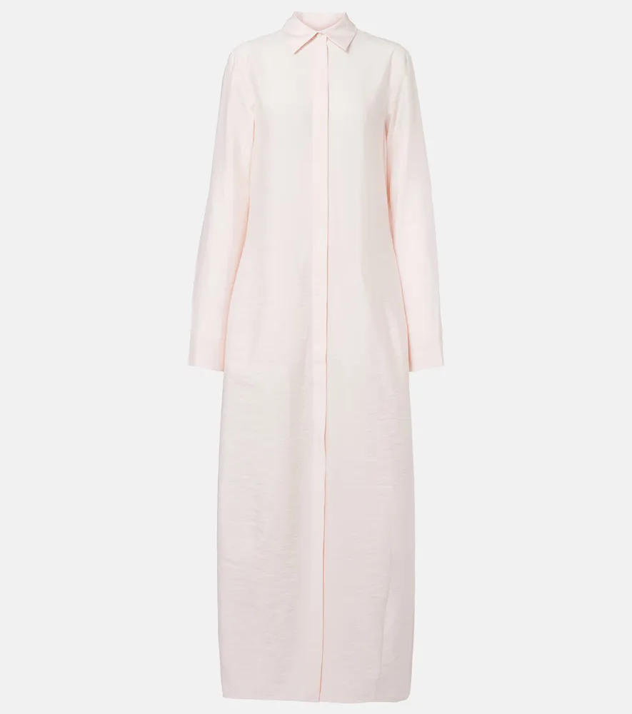 Silk-Blend Shirt Dress by Toteme