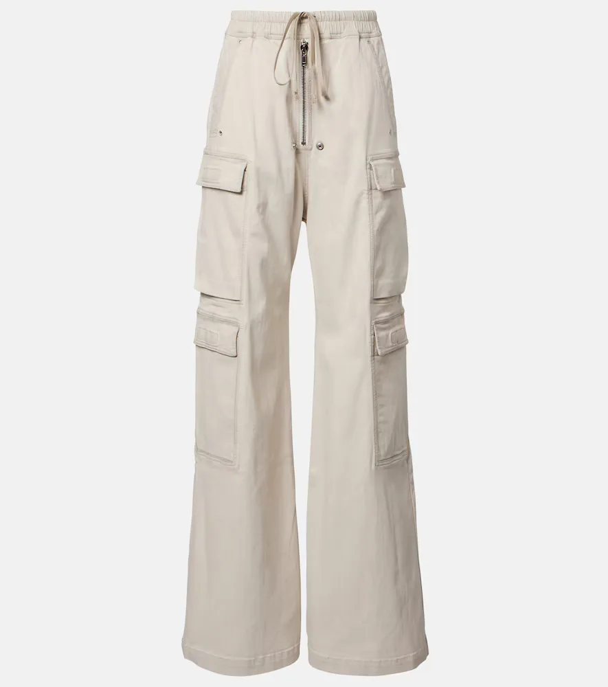Jumbo Cotton-Blend Cargo Pants by Rick Owens