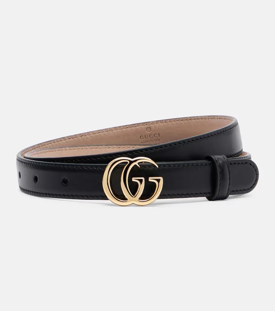 GG Marmont Leather Belt by Gucci