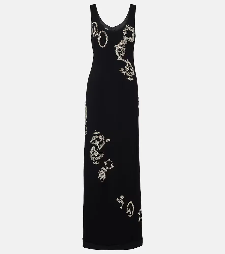 Embellished Gown by Dries Van Noten