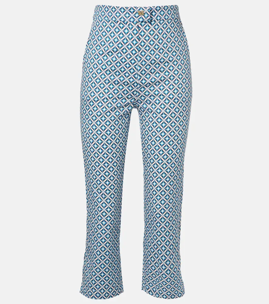 Facella Printed Cotton Wide-Leg Jeans by Max Mara