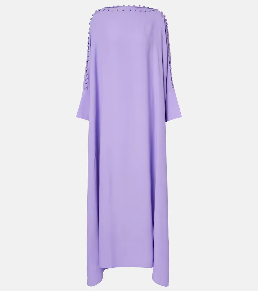 Mila Off-Shoulder Crêpe Cady Kaftan by Taller Marmo