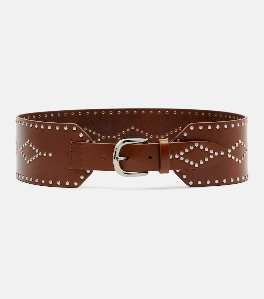 Lucie Studded Leather Belt by Isabel Marant