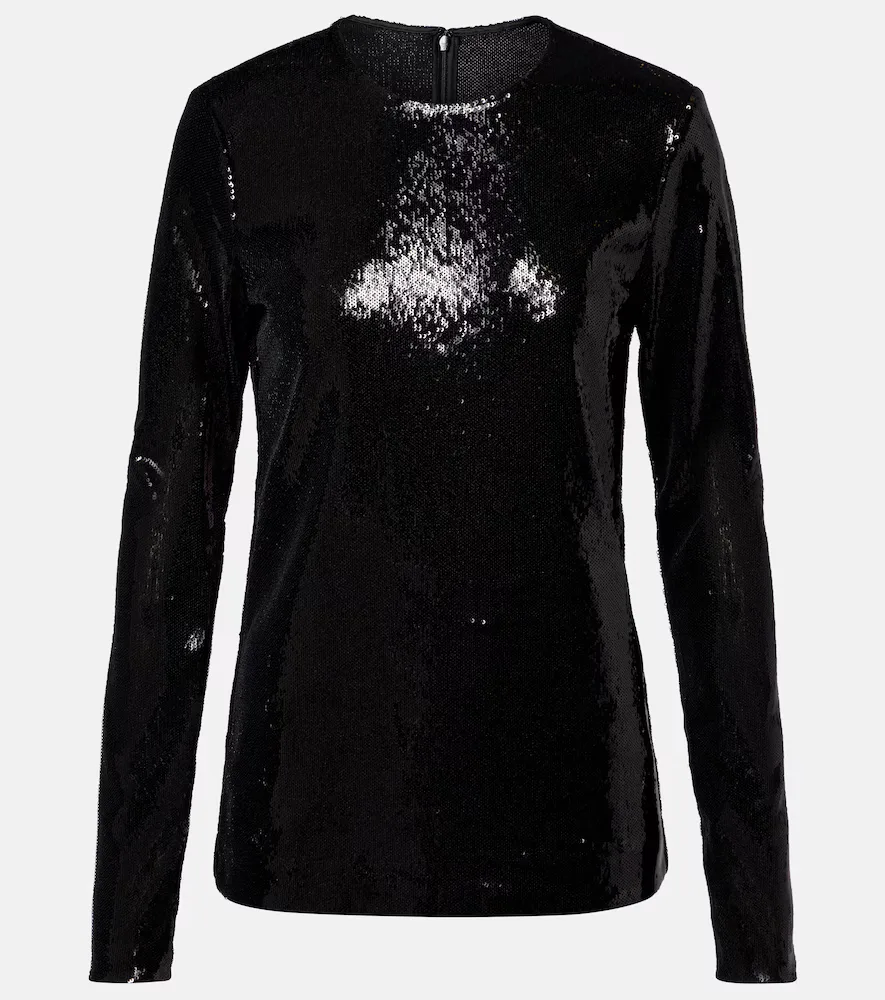 Sequined Jersey Top by Toteme