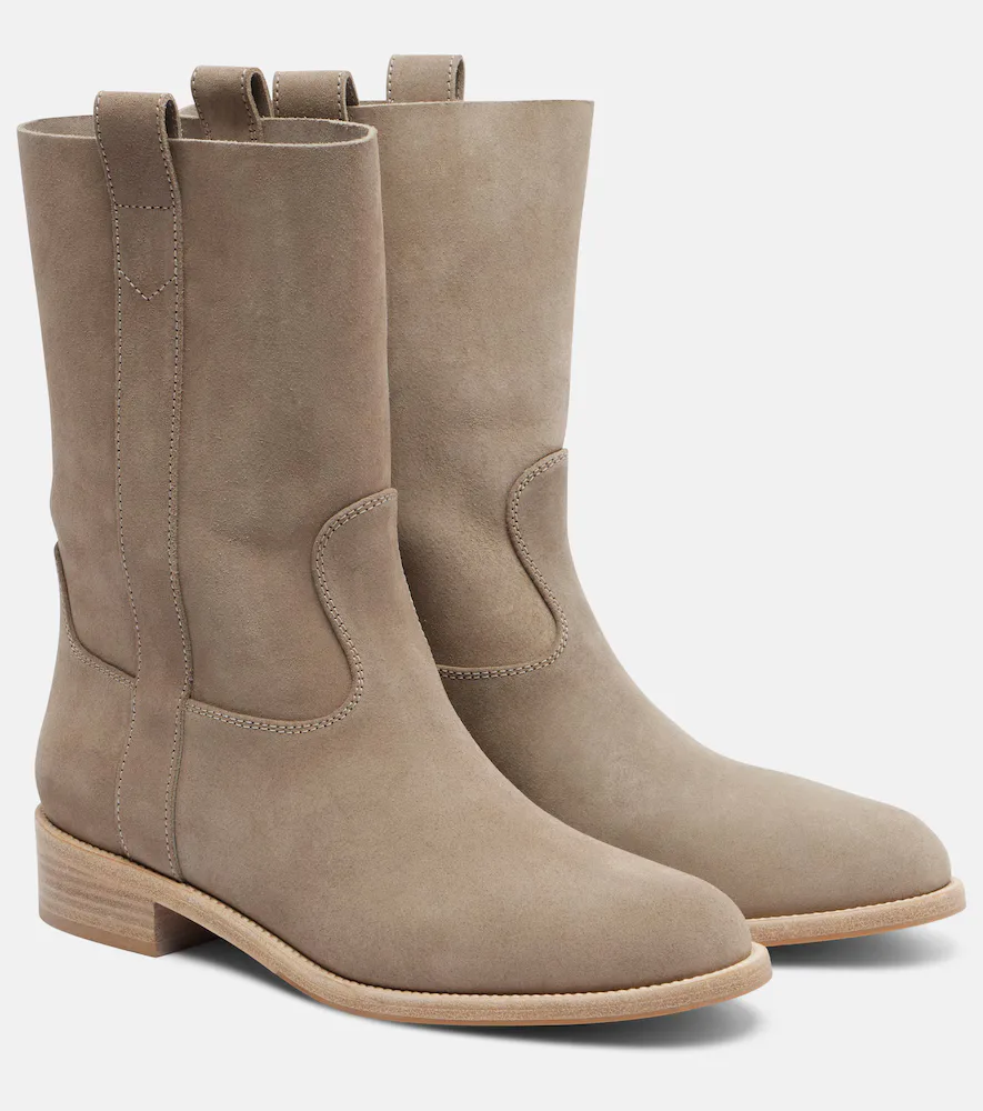 Cavalière Suede Ankle Boots by Aquazzura