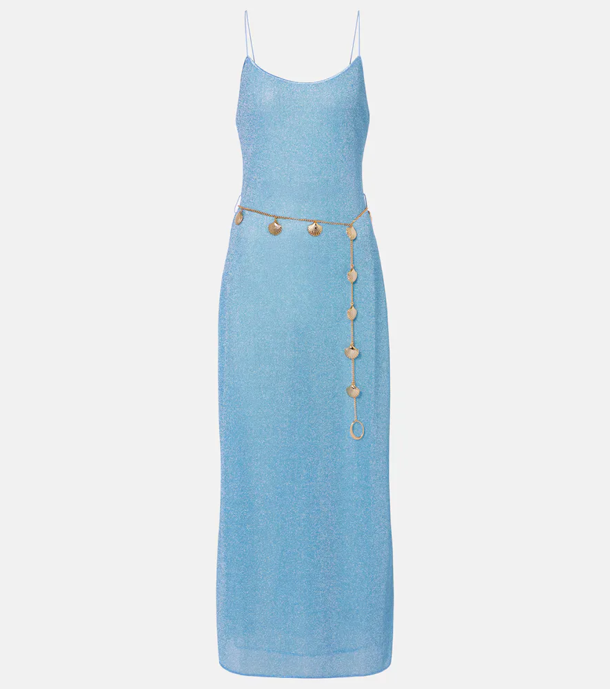 Lumière Belted Maxi Dress by Oseree