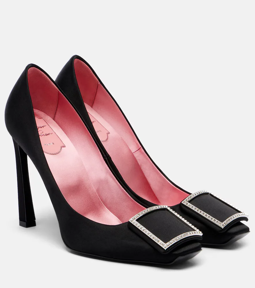 Trumpette 100 Satin Pumps by Roger Vivier