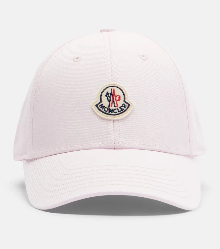 Logo Cotton Gabardine Baseball Cap by Moncler