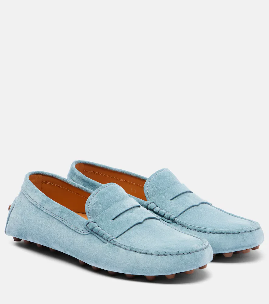 Gommino Suede Penny Loafers by Tod's