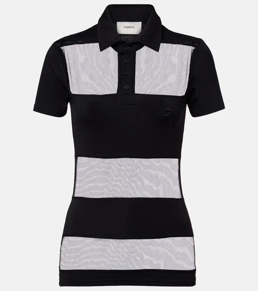 Paneled Cotton-Blend Crop Top by Coperni
