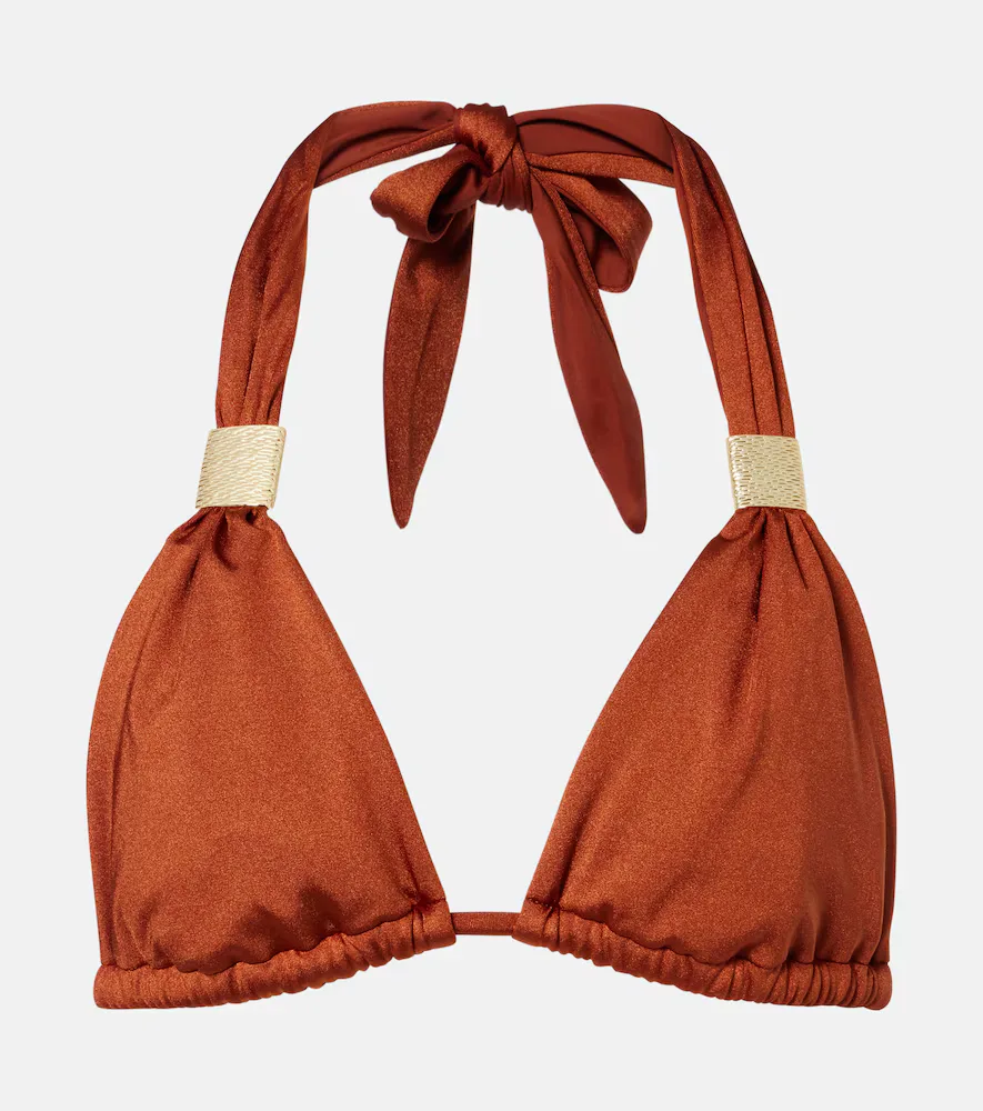Uzes Embellished Bikini Top by Heidi Klein
