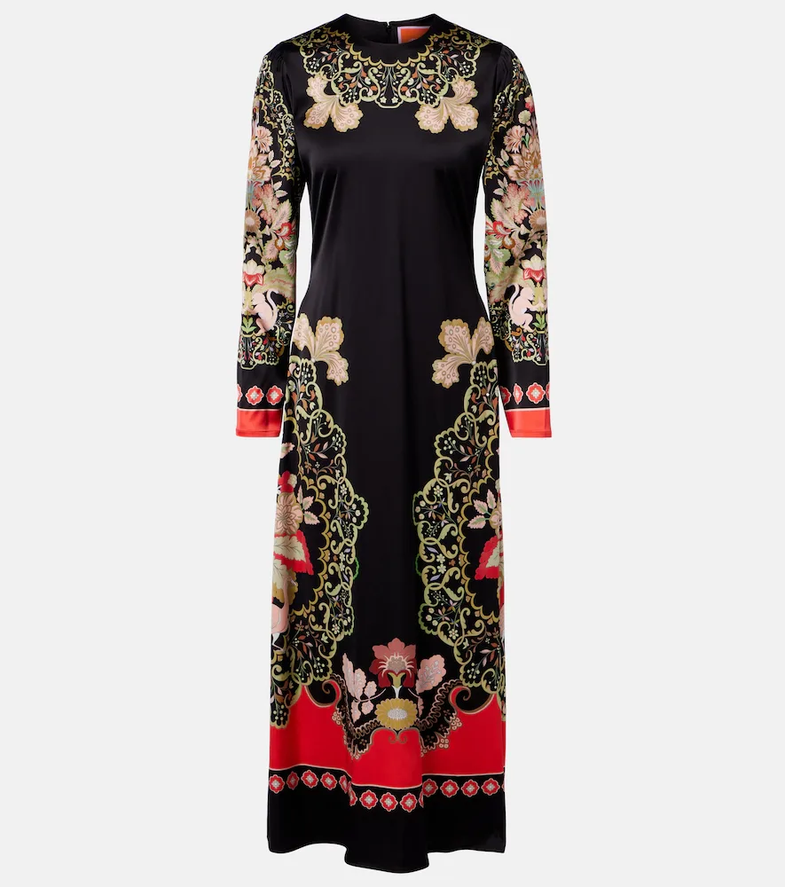 Cornucopia Placée Ruffled Midi Dress by La DoubleJ