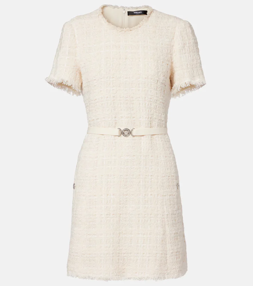 Medusa'95 Cotton-Blend Tweed Minidress by Versace