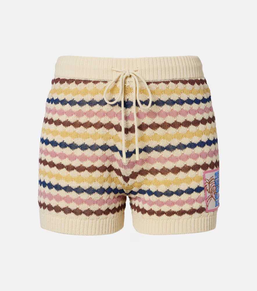 Awaken Knitted Cotton-Blend Shorts by Zimmermann
