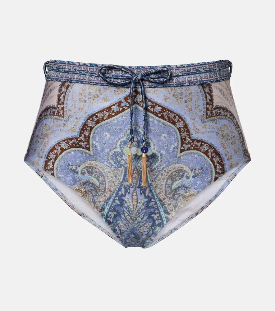 Wanderlust High-Rise Bikini Bottoms by Zimmermann