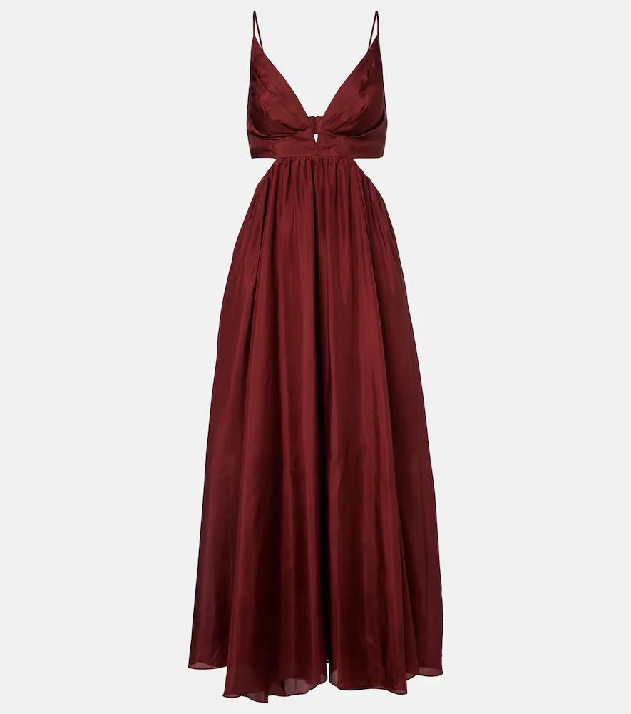 Wanderlust Cutout Silk Maxi Dress by Zimmermann