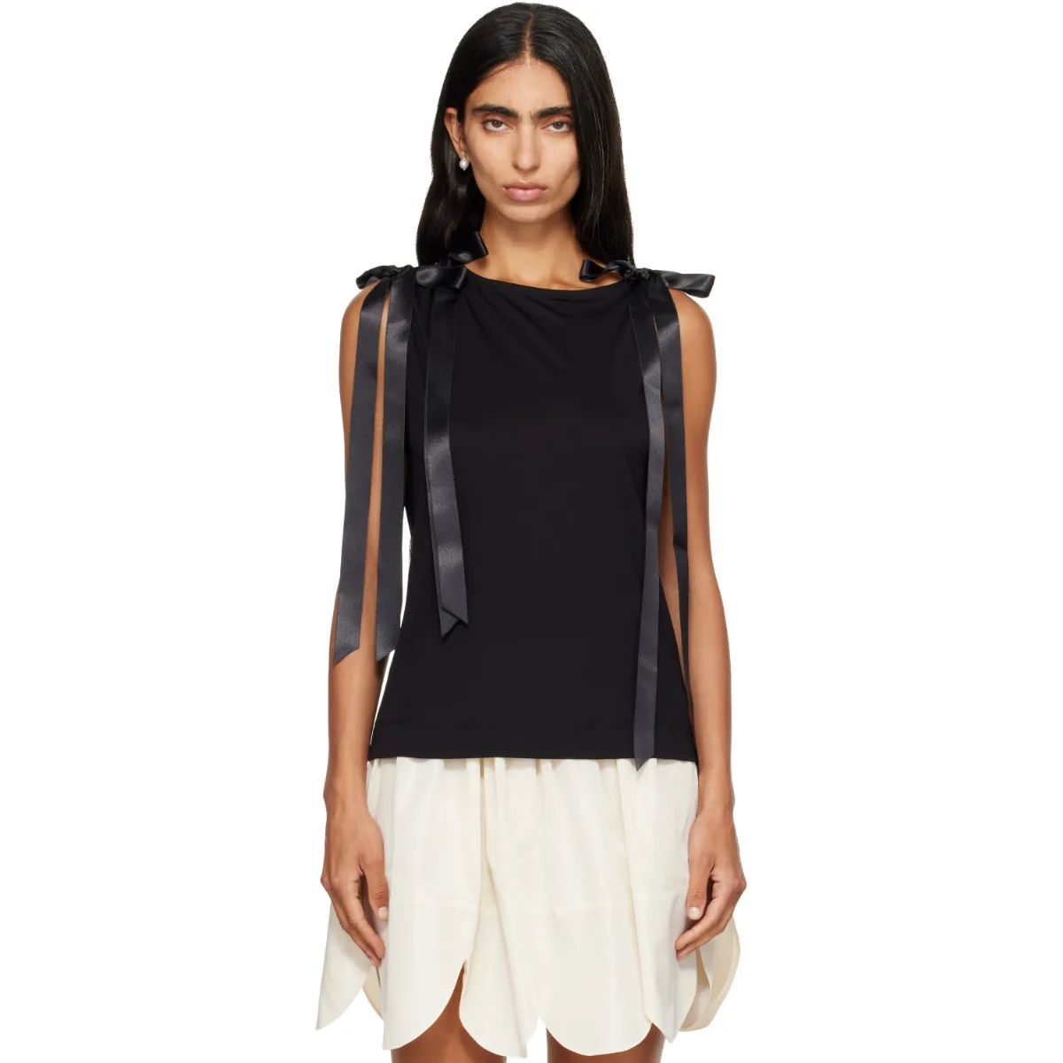 Bow Tail Easy Tank Top by Simone Rocha
