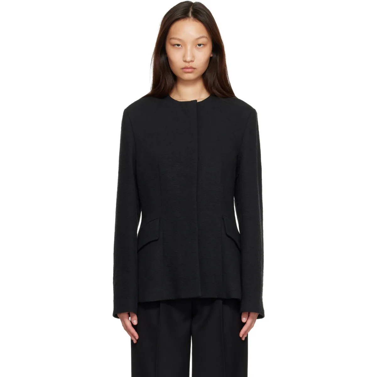 Jacquard Cotton Blazer by TOTEME