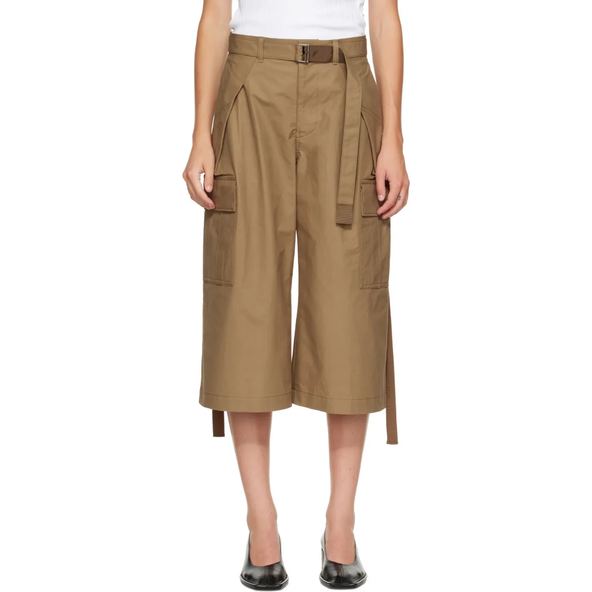 Cotton Weather Cargo Shorts by sacai