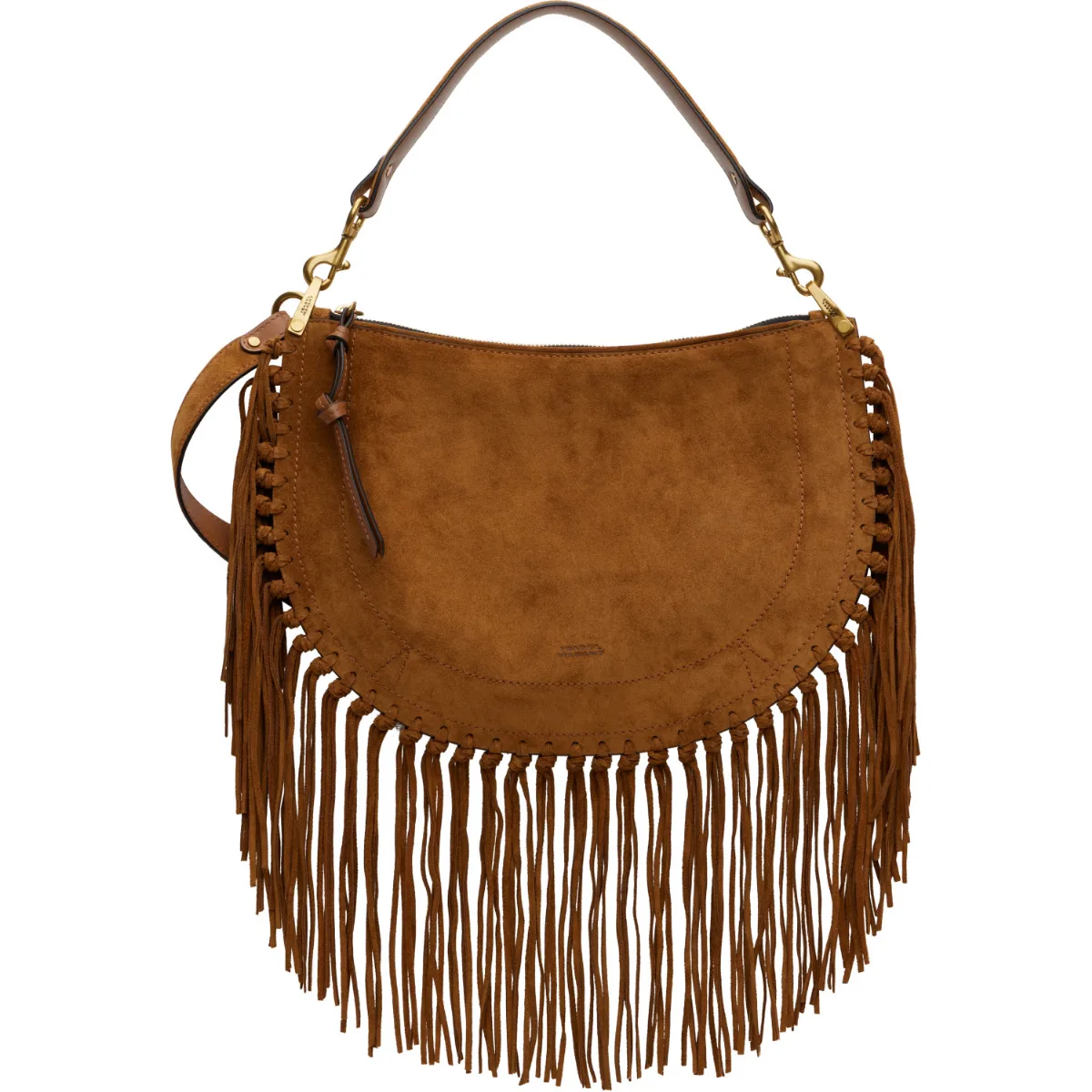 Oskan Soft Zip Fringe Bag by Isabel Marant