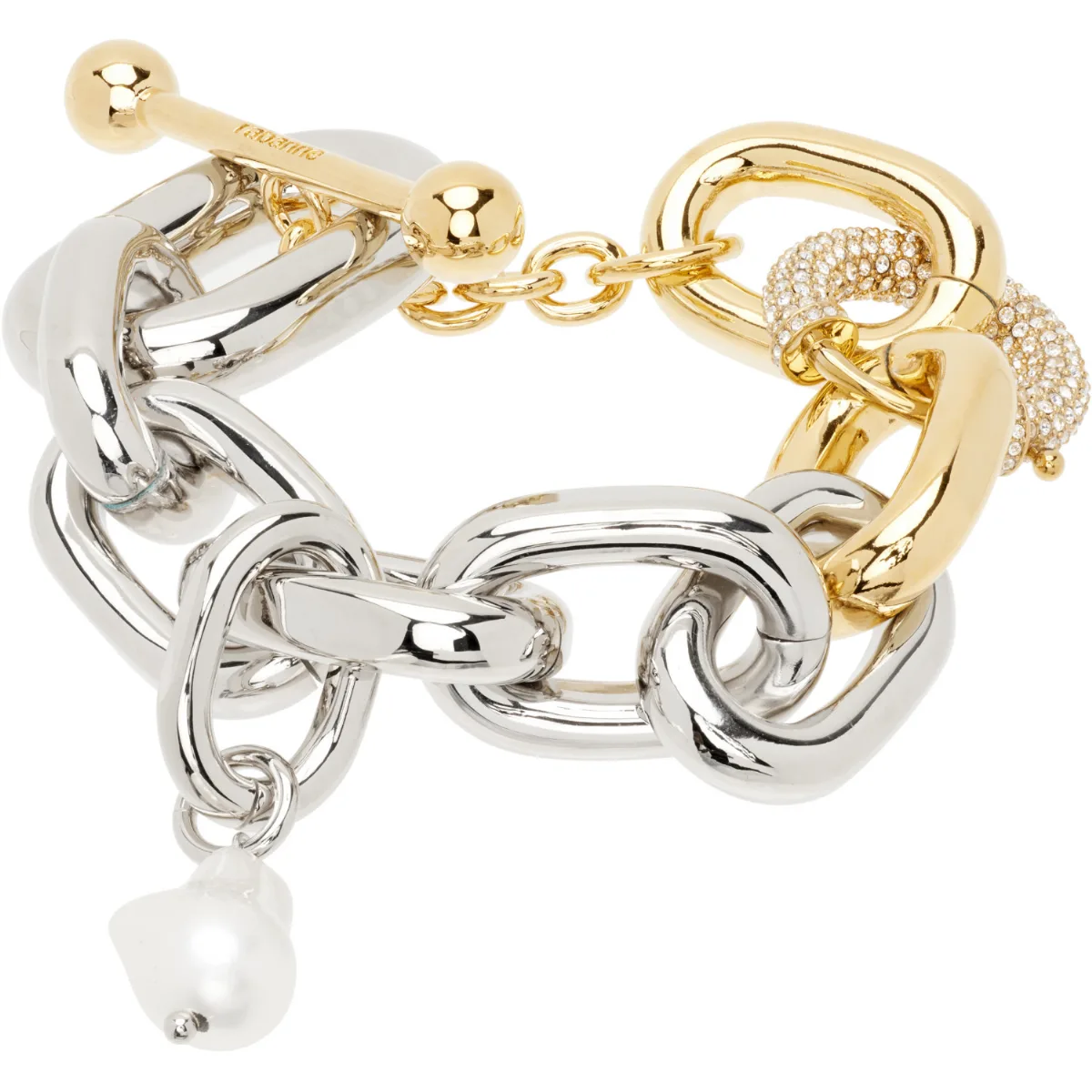 XL Link Bi-Color Punk Style Bracelet by Rabanne