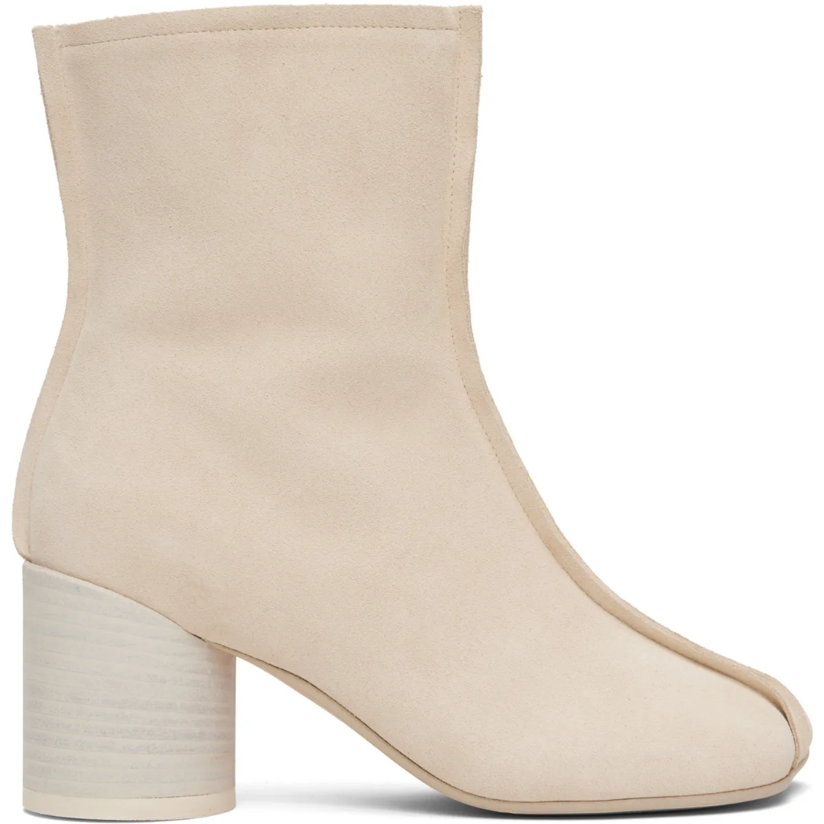 Suede Anatomic Stitch Toe Ankle Boots by MM6 Maison Margiela