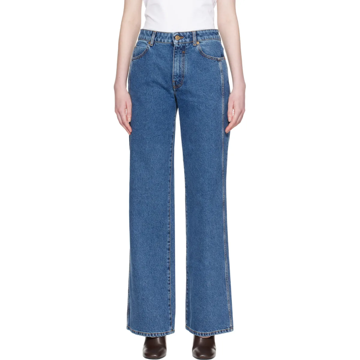 Straight Denim Jeans by BALMAIN