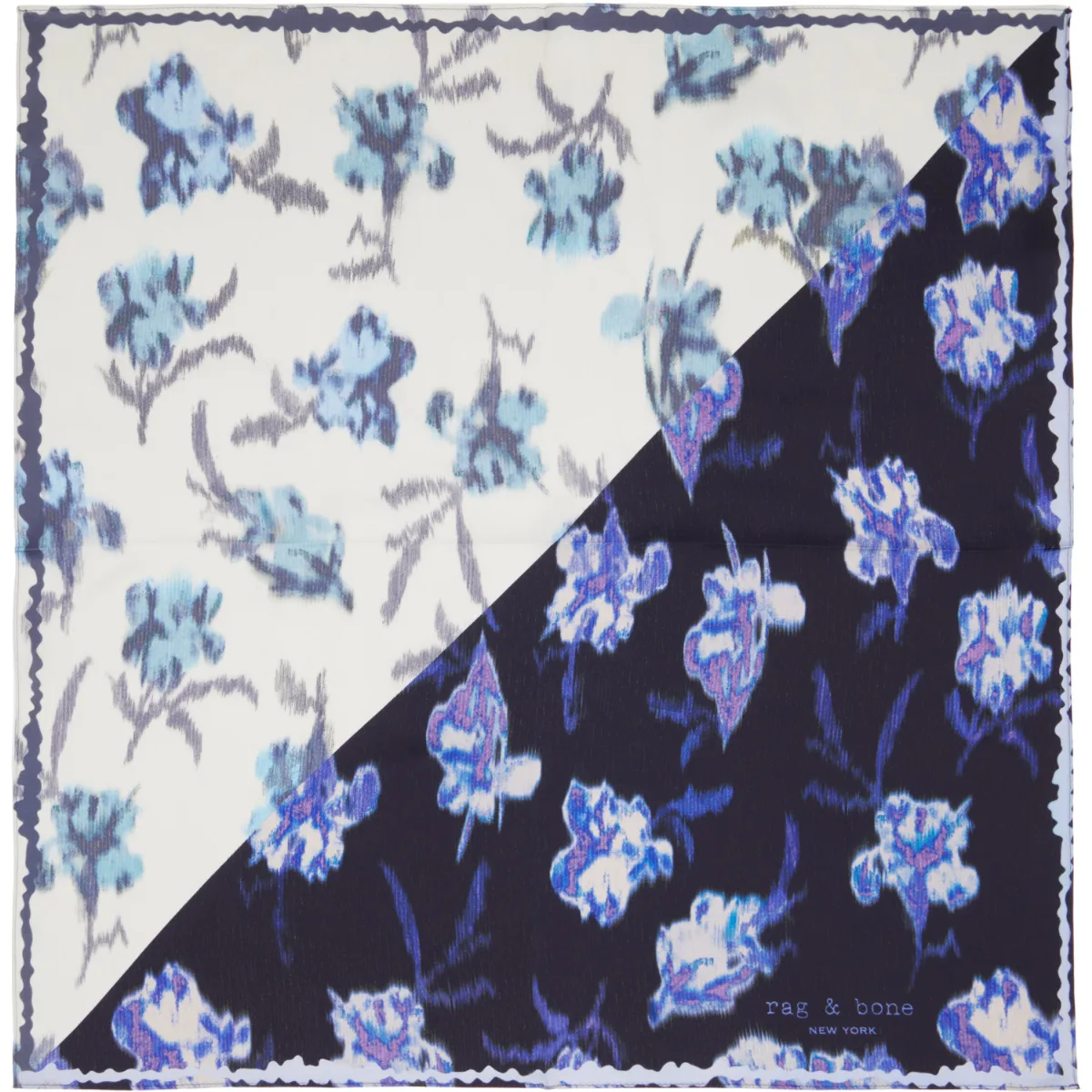 Kit Floral-Print Silk Bandana Scarf by rag & bone