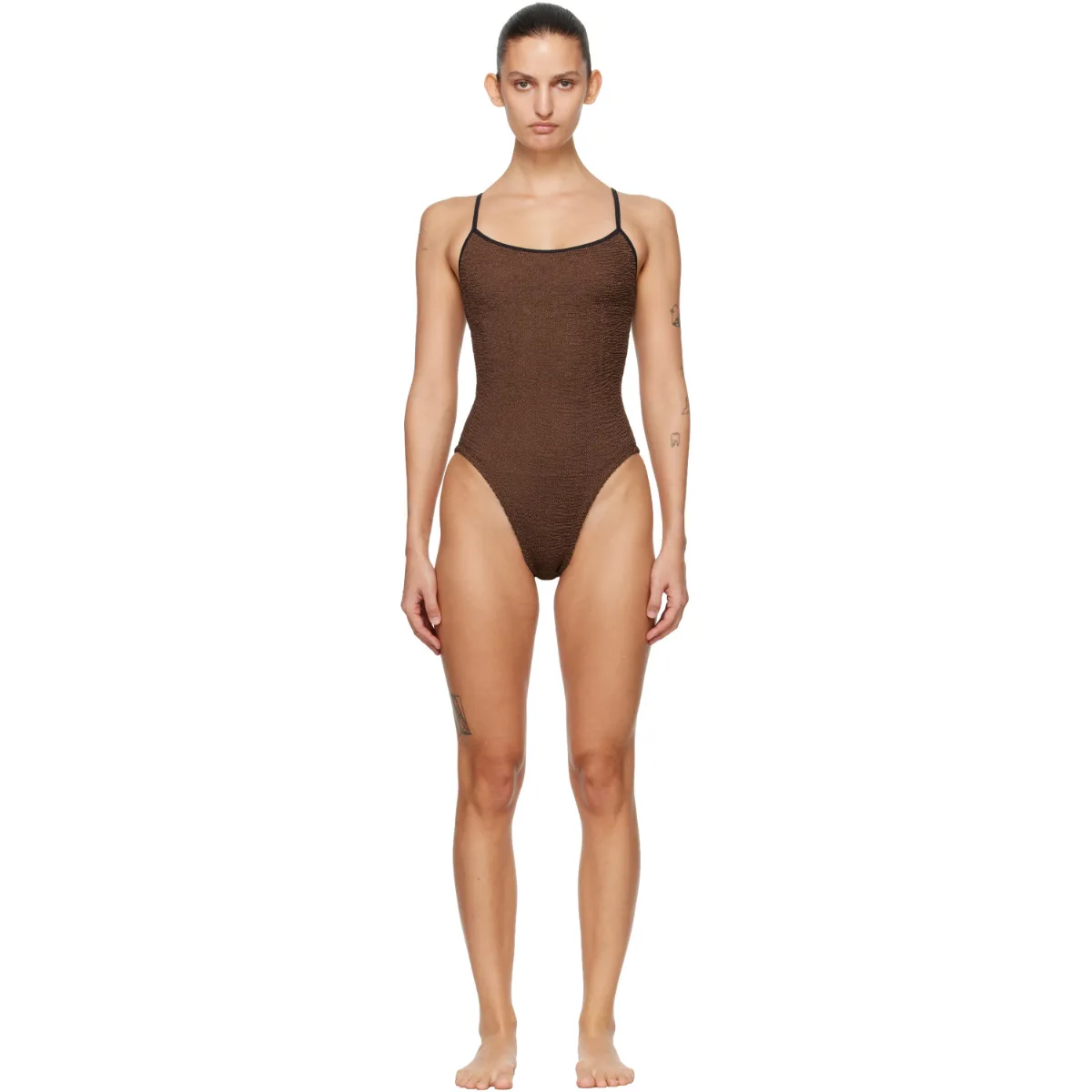 Pamela Contrast Swimsuit by Hunza G
