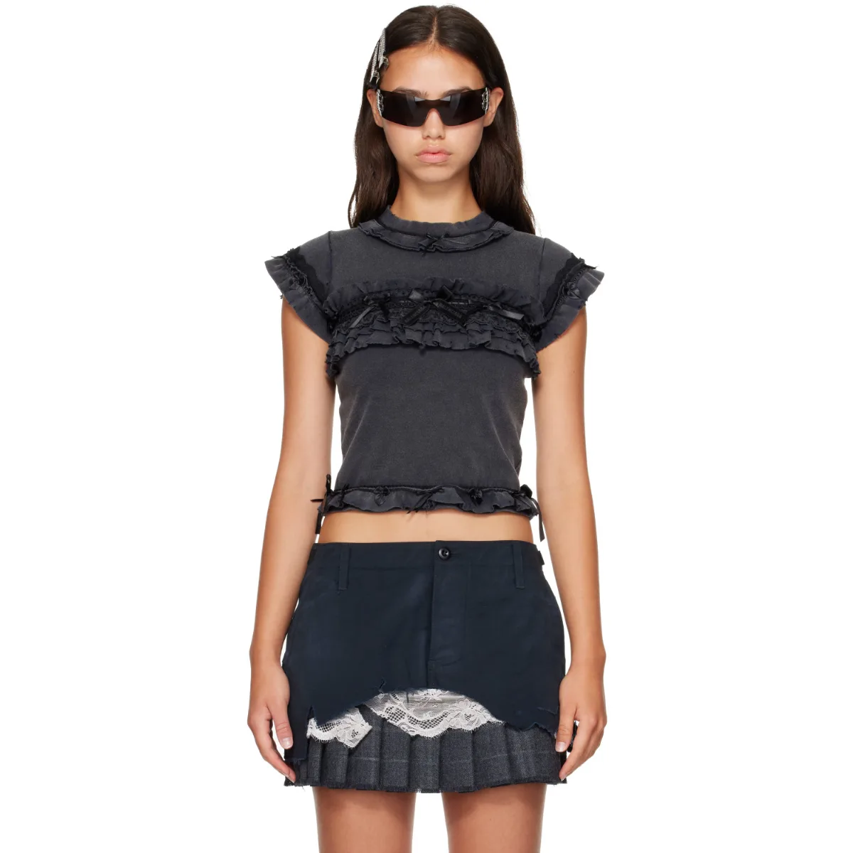 Ruffle T-Shirt by Balenciaga
