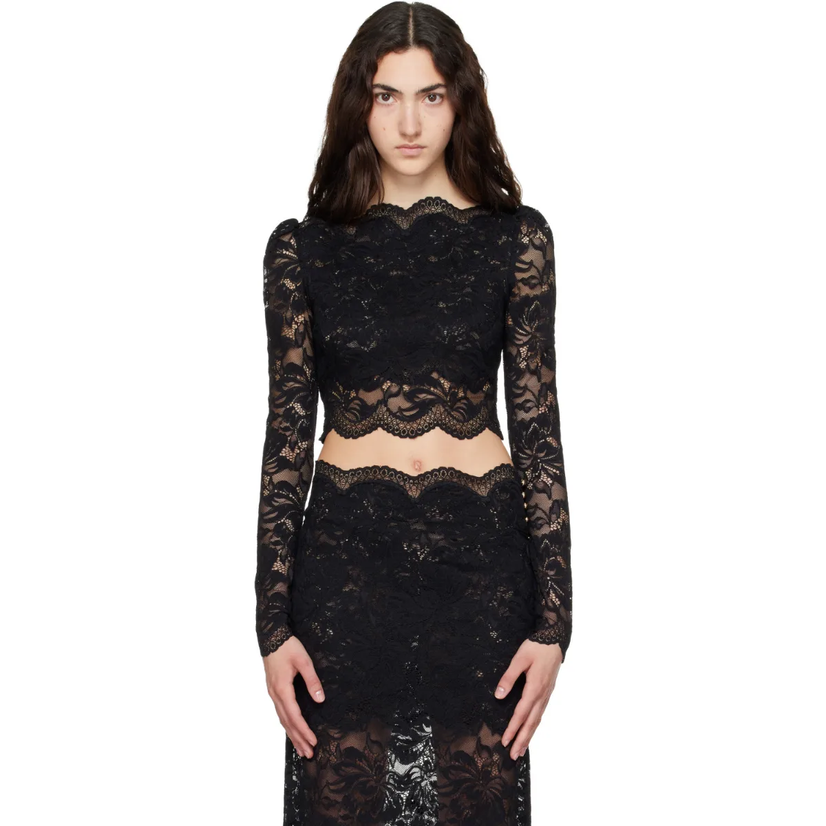 Lace Crop Top by Rabanne