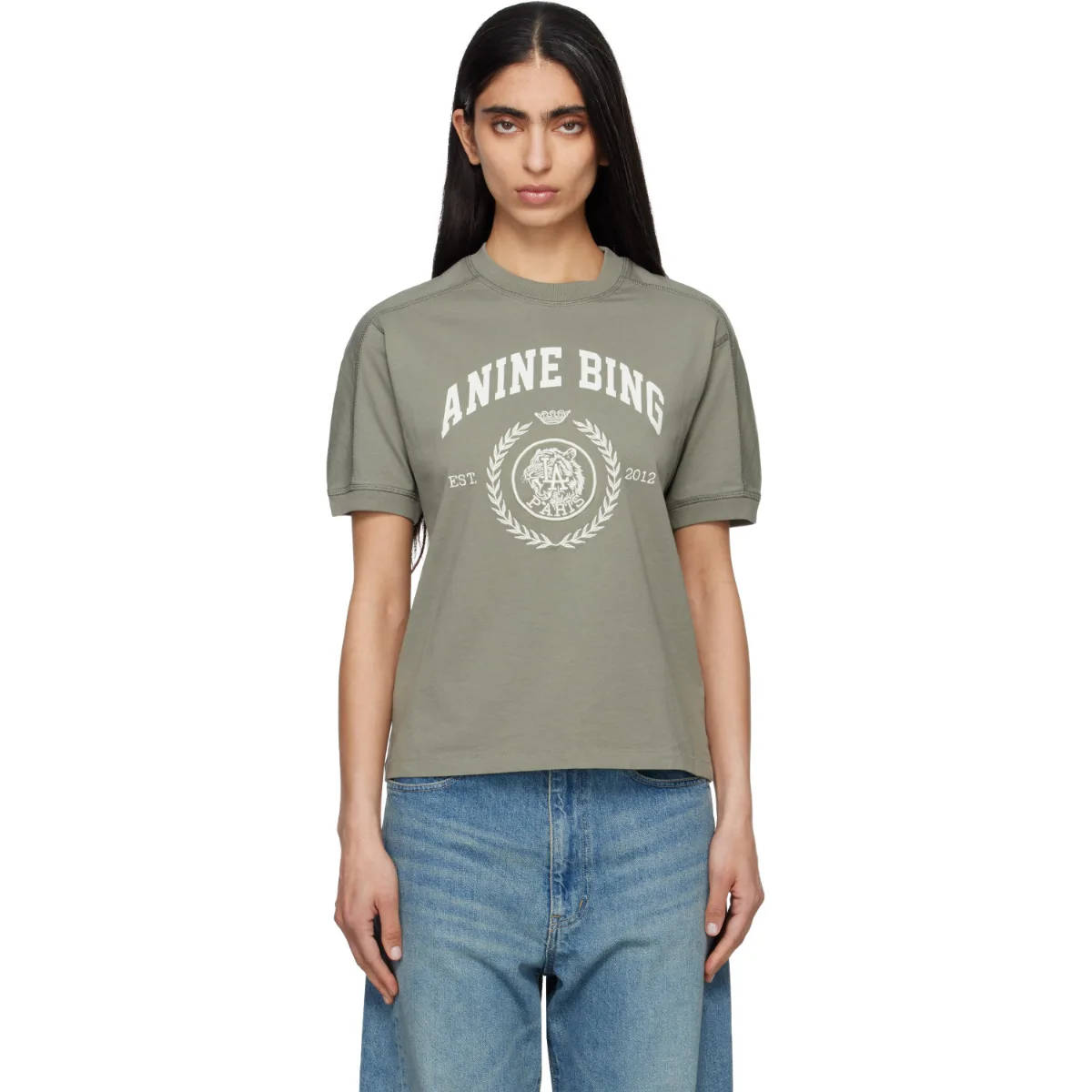 Jaylin Collegiate T-Shirt by ANINE BING